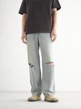 Men's Distressed Straight-Leg Cone Denim Jeans